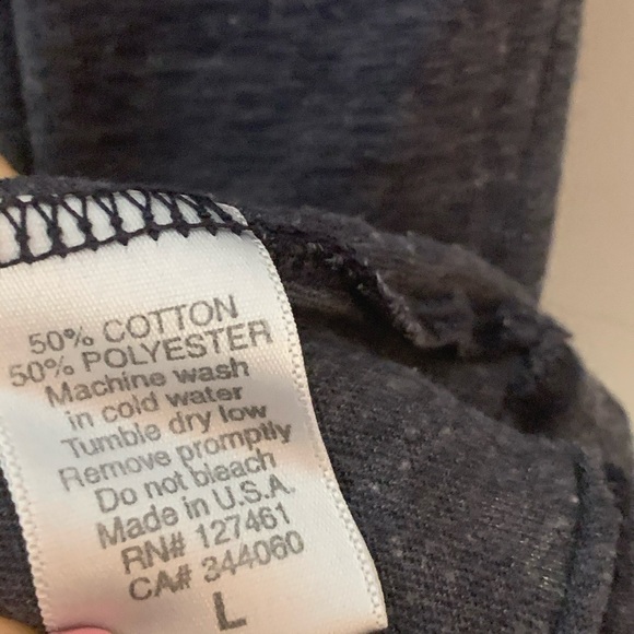 Wildfox Dark Grey Faded Oversized Tee With Roses - Picture 6 of 7